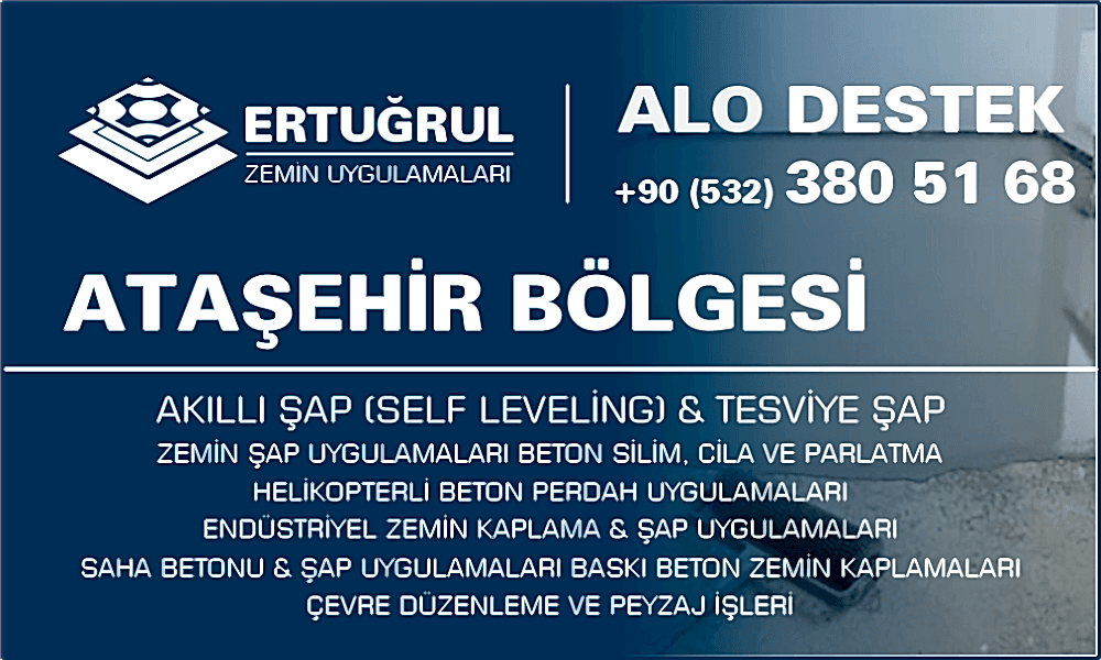Ataşehir Şap Zemin Uygulamaları Self Leveling Tesviye Şap