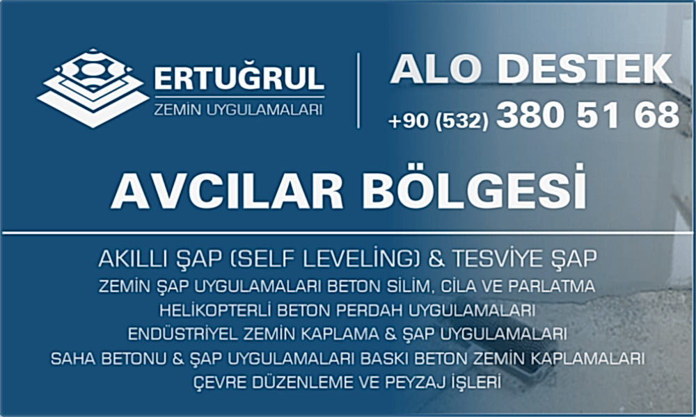 Avcılar Şap Zemin Uygulamaları Self Leveling Tesviye Şap