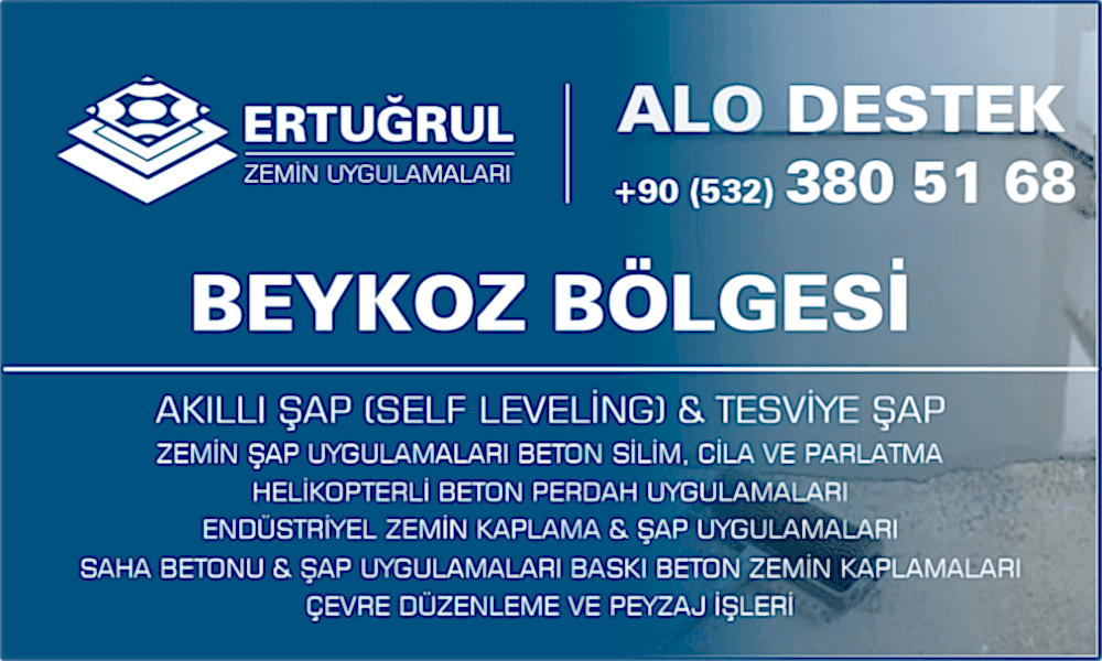 Beykoz Şap Zemin Uygulamaları Self Leveling Tesviye Şap