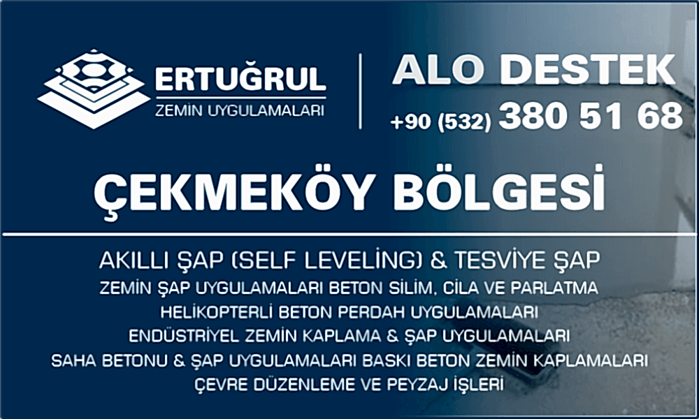 Çekmeköy Şap Zemin Uygulamaları Self Leveling Tesviye Şap