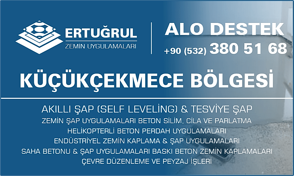 Küçükçekmece Şap Zemin Uygulamaları Self Leveling Tesviye Şap