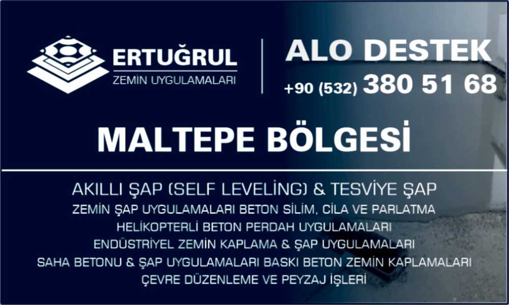 Maltepe Şap Zemin Uygulamaları Self Leveling Tesviye Şap