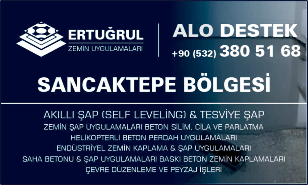 Sancaktepe Şap Zemin Uygulamaları Self Leveling Tesviye Şap