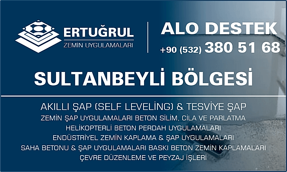 Sultanbeyli Şap Zemin Uygulamaları Self Leveling Tesviye Şap