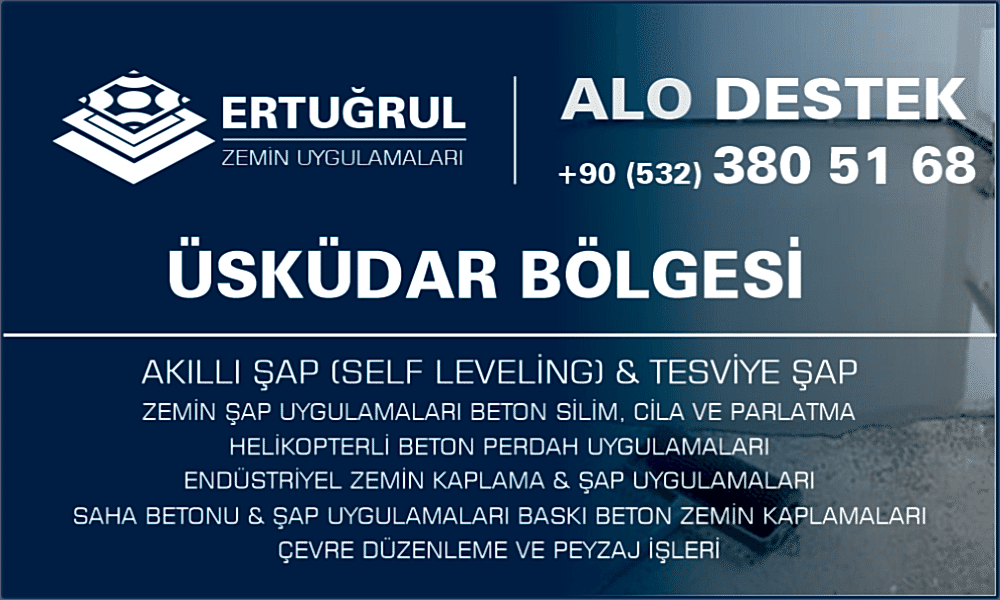 Üsküdar Şap Zemin Uygulamaları Self Leveling Tesviye Şap